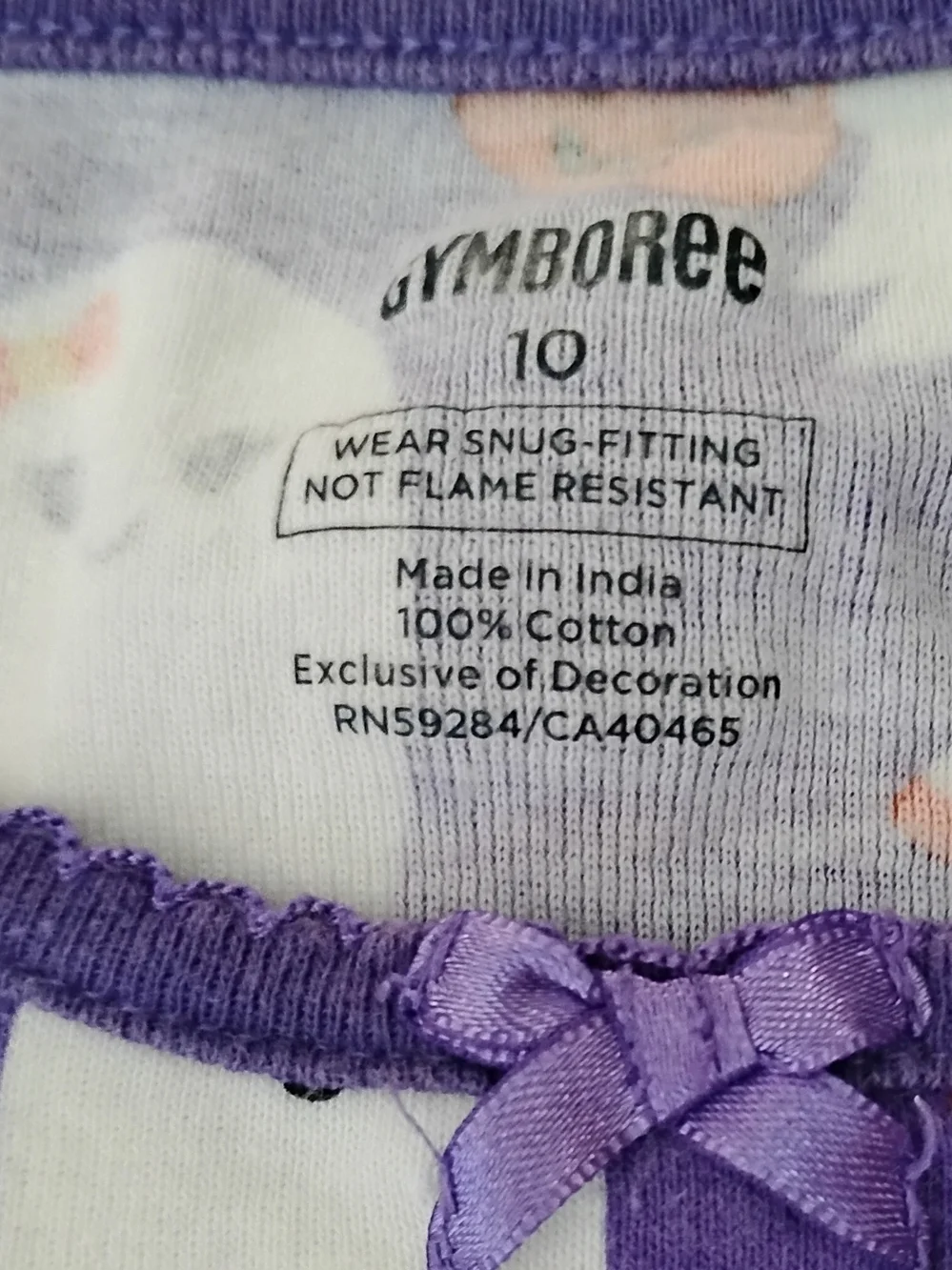 Gymboree Purple Ghost Halloween Kids Pajama Set
